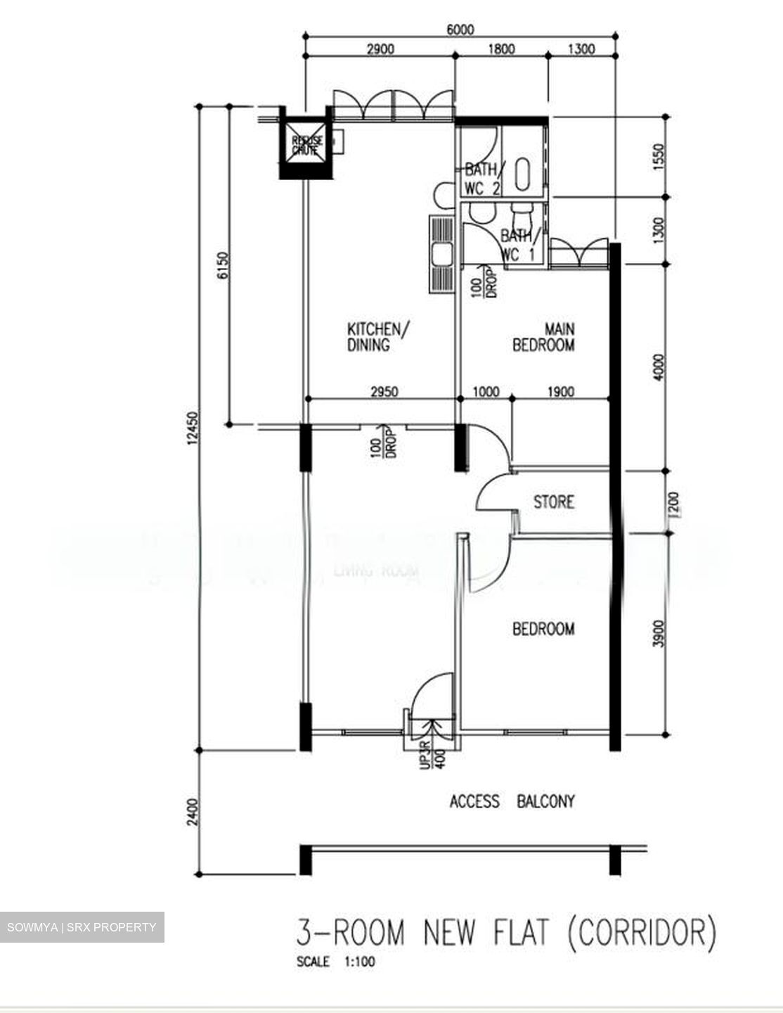 Blk 146 Bukit Batok West Avenue 6 (Bukit Batok), HDB 3 Rooms #537122421